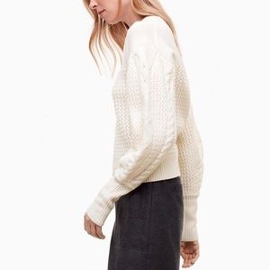 Wilfred Esmee sweater from Aritzia in the colour avorio.